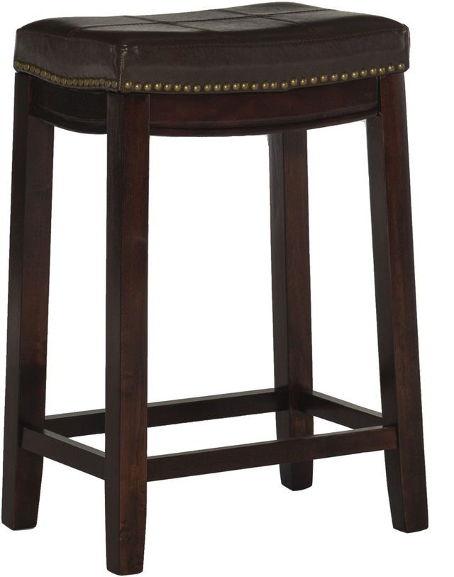 Linon Claridge Dark Brown Counter Stool-0