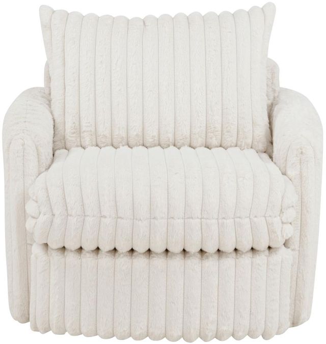 Coaster® Sarco Ivory Upholstered Swivel Arm Chair-1