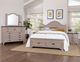 Vaughan-Bassett Bungalow Dover Grey Full Arch Storage Bed-3