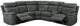 Furniture of America® Oliverus Dark Gray Power Sectional-0