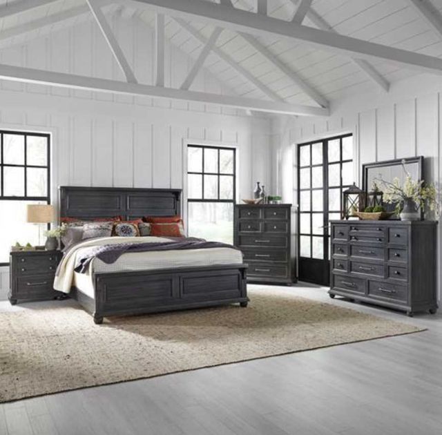 Liberty Furniture Harvest Home 5-Piece Chalkboard Queen Panel Bedroom Set-0
