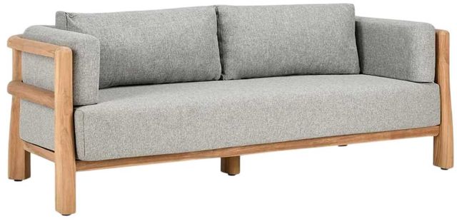 Classic Home Aston Gray/Natural Fabric Outdoor Sofa -0