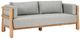 Classic Home Aston Gray/Natural Fabric Outdoor Sofa -0