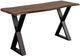 Porter International Designs Manzanita Harvest Console Table with Black Metal Architectural Base-0