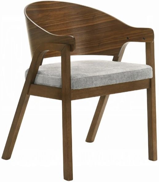 ACME Furniture Hoyte 2-Piece Walnut Dining Arm Chair Set-0