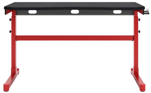 Signature Design by Ashley® Lynxtyn Black/Red Adjustable Height Office Desk-1