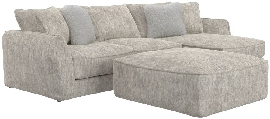 Jackson Furniture Bucktown 3-Piece Parchment Right Side Facing Chaise Sectional