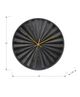 Monarch Specialties Inc. Black 12" Wall Clock with Gold Time Markers-2