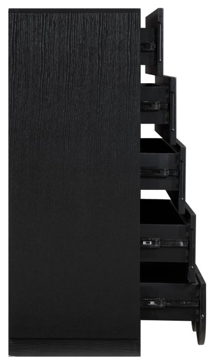 Meridian Furniture Scallop Black Chest-4