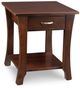 Handstone Customizable Yorkshire Maple End Table with Shelf and 1 Drawer-0