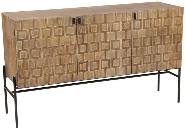 Moe's Home Collection Dixie Brown Sideboard with Black Metal Base-1