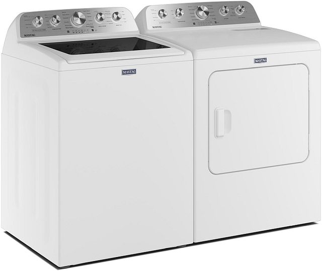 Maytag® White Top Load Washer & Gas Dryer Laundry Pair-1