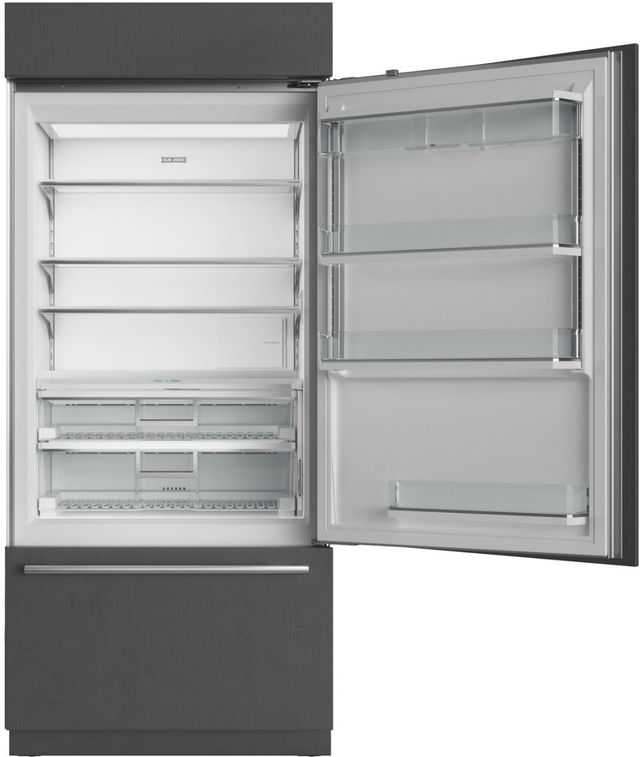 Sub-Zero® Classic Series 36" 20.7 Cu. Ft. Stainless Steel Right Hinge Built-In Bottom Freezer Refrigerator Internal Water Dispenser-1
