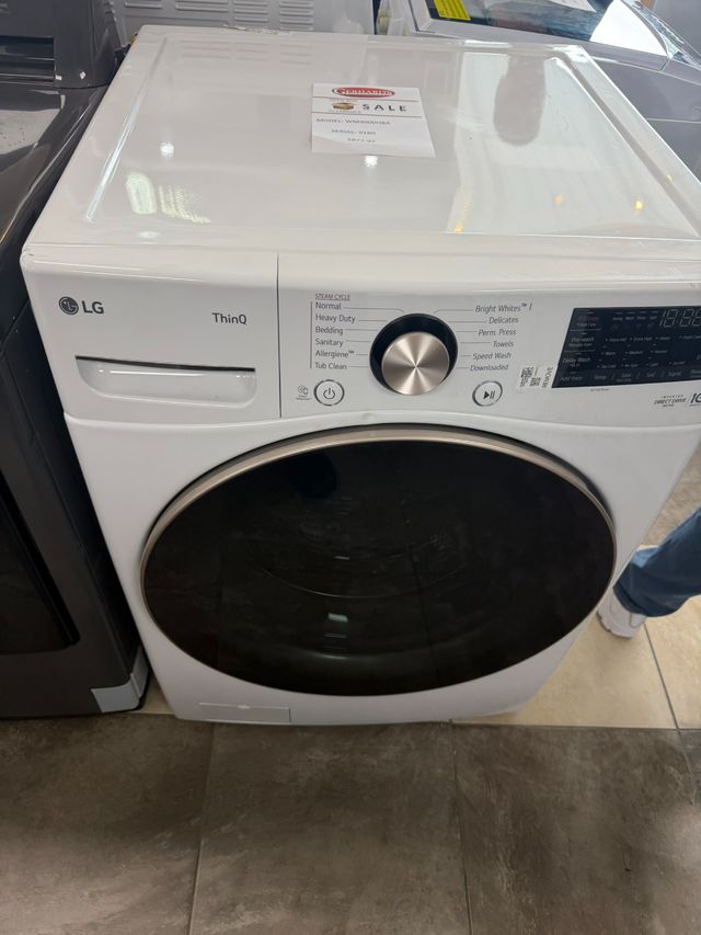 LG 4.5 Cu. Ft. White Front Load Washer-0
