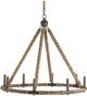Currey & Company Bowline Natural/Rust Chandelier-0