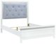 Liberty Furniture Reflections Gray/Pearl White/Rhinestone Full Youth Panel Bed-0
