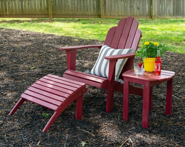 Linon Adirondack Red Outdoor Chair-1