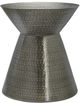 Monarch Specialties Inc. Silver Grey Iron Hourglass Drum Table-0