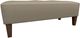 Best® Home Furnishings Customizable Kenai Bench with Dark Walnut Legs and Two Pillows-0