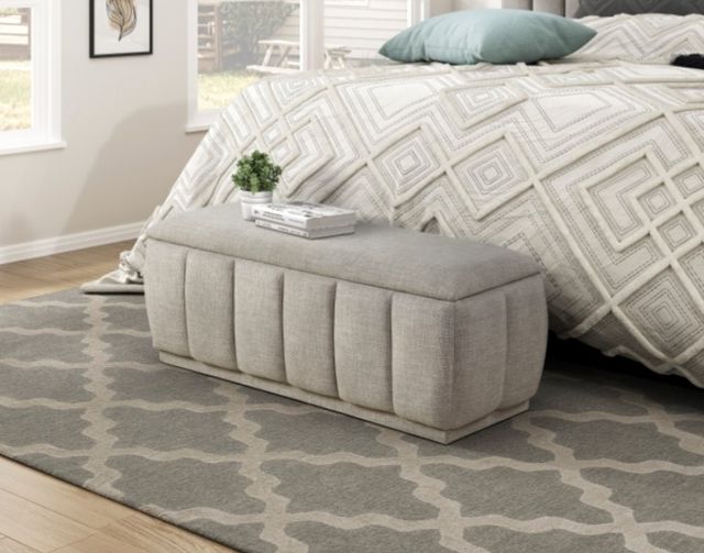 Homelegance® Maize Taupe Storage Bench-1