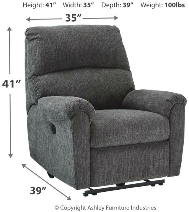 Signature Design by Ashley® McTeer Charcoal Power Recliner-2