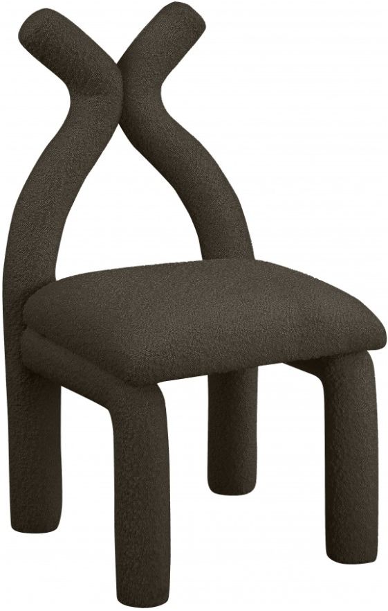 Meridian Furniture Xena Brown Upholstered Dining Side Chair-0
