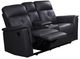 Mazin Furniture Ellesmere Dark Grey Manual Reclining Loveseat with Center Console-1