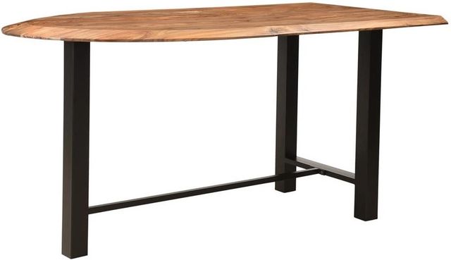 Coast2Coast Home™ Hill Crest Brown Counter Height Dining Table with Black Base-0