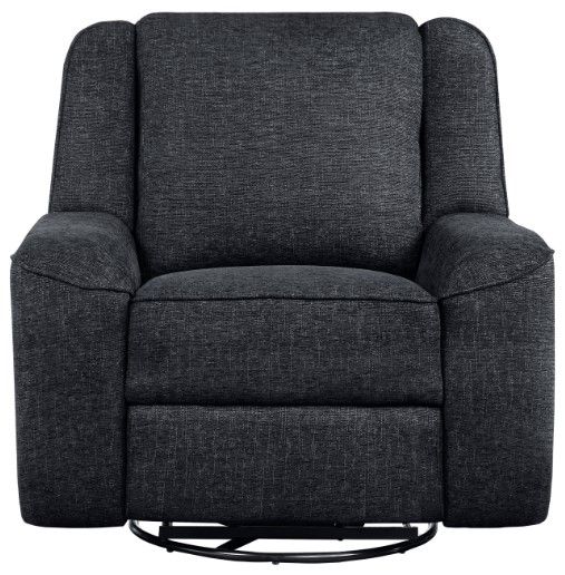 Homelegance® Monterey Ebony Swivel Reclining Chair-2