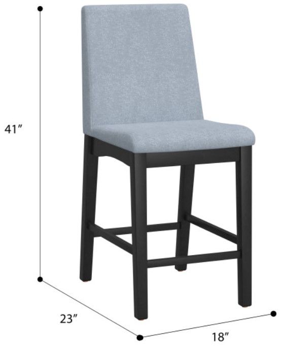 Emerald Home Madison 2-Piece Modern Gray Counter Gathering Stool Set-2