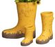 A & B Home Yellow Rain Boot Planter-0