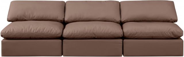 Meridian Furniture Indulge 3-Piece Brown Sofa-2