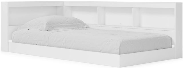Signature Design by Ashley® Piperton 3-Piece Brown/White Twin Bookcase Storage Bed Set-1