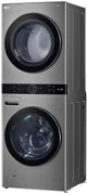 LG WashTower™ Graphite Steel Electric Laundry Center, 5.2 Cu. Ft. Washer, 7.4 Cu. Ft. 3-Way Venting Dryer with Black Tempered Glass Doors-3