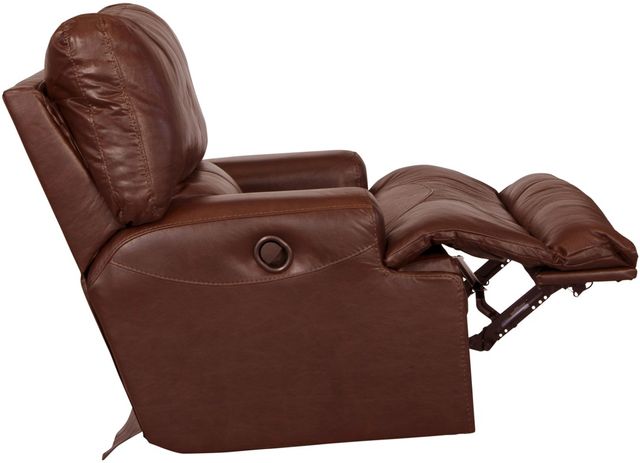 Catnapper® Wembley Walnut Leather Lay Flat Recliner-4