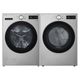 LG 5 Cu. Ft. Graphite Steel Front Load Washer TurboWash® 360° and 7.4 Cu. Ft. Graphite Steel Smart Front Load Electric Dryer -0