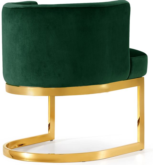 Meridian Furniture Gianna Green/Gold Velvet Dining Chair-2