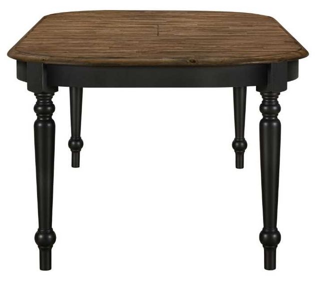 Liberty Furniture Carolina Crossing Antique Honey Dining Table with Black Base-3