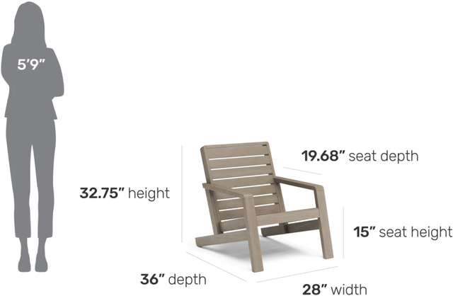 homestyles® Sustain Gray Outdoor Lounge Chair-4