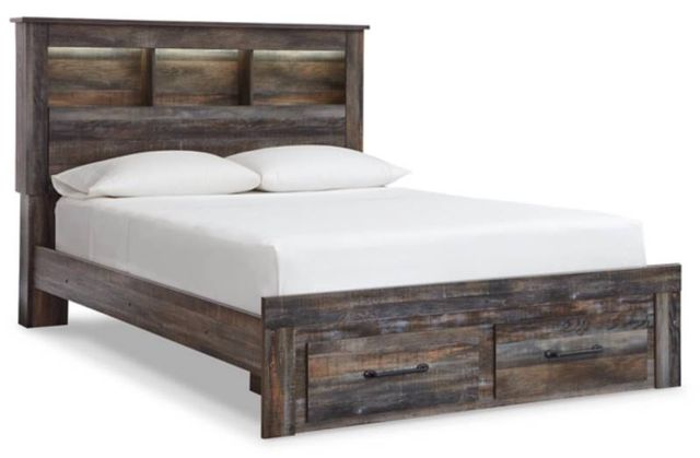 Signature Design by Ashley® Drystan 5-Piece Multi Queen Bookcase Storage Bed Set-1