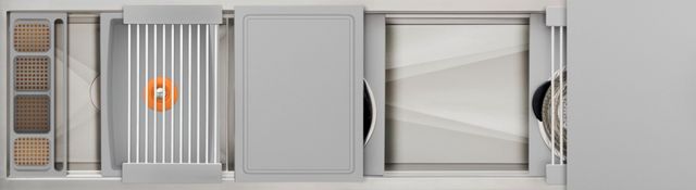 The Galley® Exclusive Gray Resin / Resin+ Ideal Work&WashStation™ 6D with Five Tool Culinary Kit and Four Tool Wash Kit-0