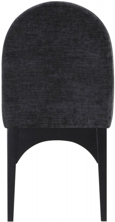 Meridian Furniture Waldorf Black Chenille Upholstered Dining Chair-3