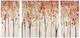 Olliix by Madison Park Autumn Forest 3 Piece Red Canvas Art Palette Knife Embellishment-0