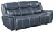 Coaster® Sloane Blue Manual Reclining Sofa with Drop Down Table-0