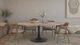 Nest Home Collections Sadie Medium Gray 60" Round Counter Table with Iron Base-1