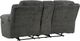 Signature Design by Ashley® Frohn Graphite Manual Double Reclining Loveseat with Console-4