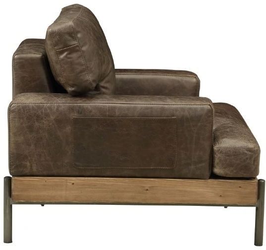 ACME Furniture Silchester Distress Chocolate/Oak Chair-3