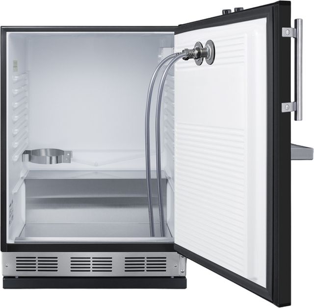 Summit® 5.3 Cu. Ft. Black Built-In Beer Kegerator-4