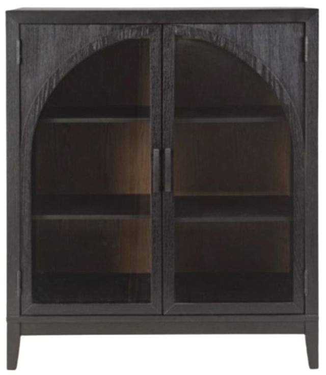 Signature Design by Ashley® Armenleigh Black/Brown Bar Cabinet-1