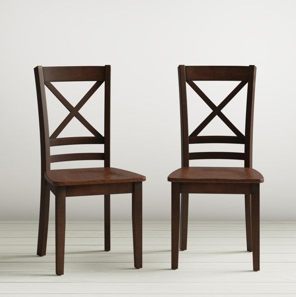 Jofran Inc. Simplicity Caramel X Back Dining Side Chair-3